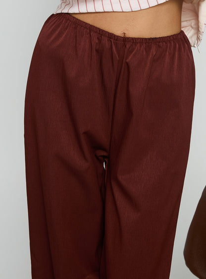 Dorie Straight Leg Pants Chocolate