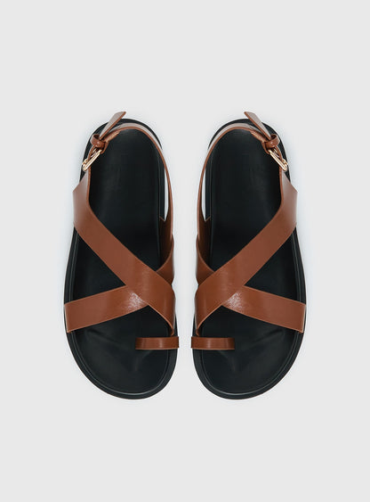 Billini Tennie Sandals Tan / Black